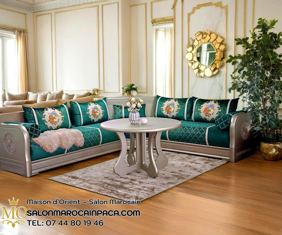 Salon marocain confort luxe à Arles